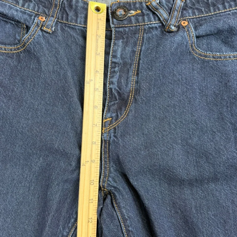 Volcom Jeans Mens 36 Blue Solver Modern Straight Dark Wash Cotton Denim A193181V